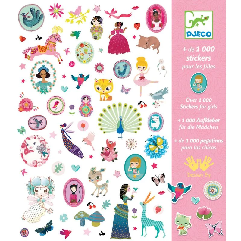 Djeco 1000 Stickers Sweet Pour Fille 1 Djeco 1000 Stickers Sweet Pour Fille