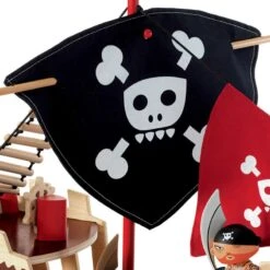 Ze Pirat Boat - Bateau Pirate Djeco En Bois 8 Ze Pirat Boat - Bateau Pirate Djeco En Bois -Djeco bateau pirates arty toys 3