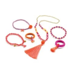 Djeco Coffret De Bijoux Pompons Et Rubans