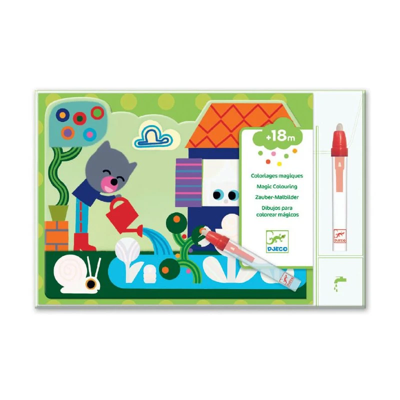 Djeco Coloriage à L'eau - Caché Dans Le Jardin 2 Djeco Coloriage à L'eau - Caché Dans Le Jardin – Image 2