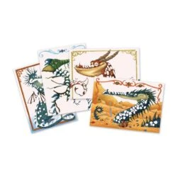 Djeco Dragons à Dorer - Tableau De Métal -Djeco dragons a dorer tableau de metal 2