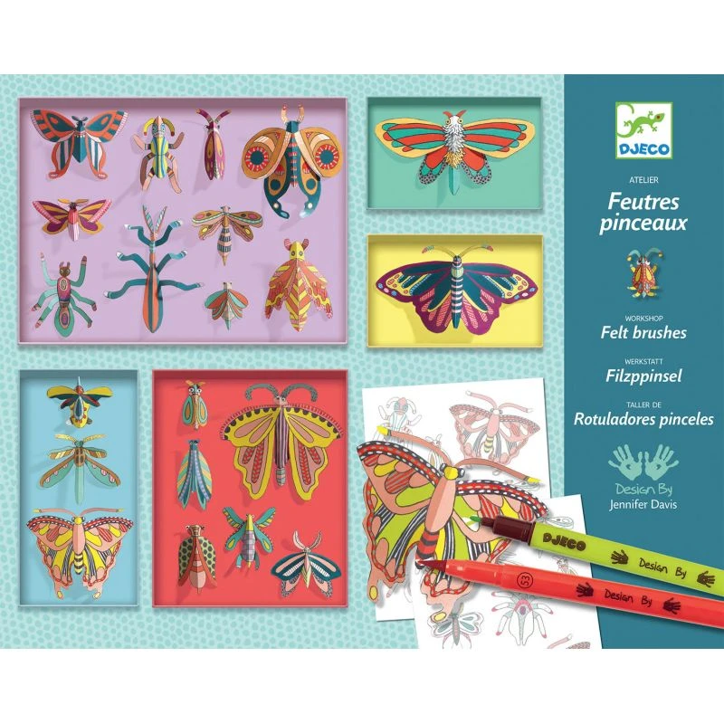 Feutres Pinceaux Cabinet De Curiosités Djeco 1 Feutres Pinceaux Cabinet De Curiosités Djeco