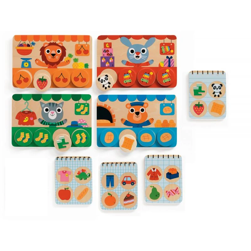 Djeco Memo Shop - Memory En Bois 2 Djeco Memo Shop - Memory En Bois – Image 2