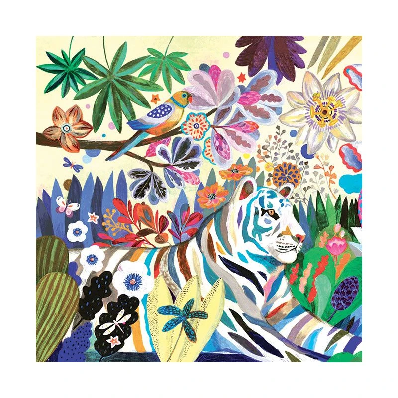 Rainbow Tigers Puzzle Djeco 1000 Pièces 2 Rainbow Tigers Puzzle Djeco 1000 Pièces – Image 2