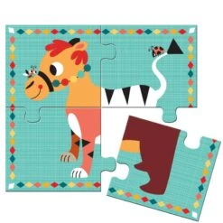 Djeco Rigolo N'co - 4 Puzzles 2 Ans 4 Pièces -Djeco rigolo and co 4 puzzles 4 pieces 2