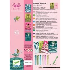 Djeco Robes à Paillettes - Tableaux à Pailleter 6 Djeco Robes à Paillettes - Tableaux à Pailleter -Djeco robes a paillettes tableaux a pailleter 2