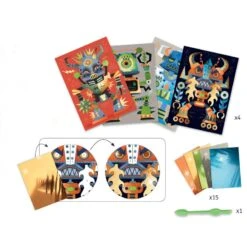 Djeco Robots - Tableau De Métal -Djeco robots tableau de metal 2